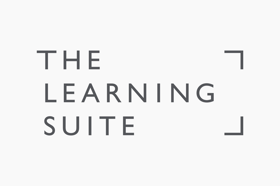 Logo of 'The Learning Suite' with a minimal design on a clear background