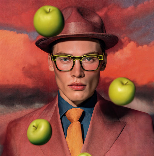 A girl with long hair is smiling and making funny faces.