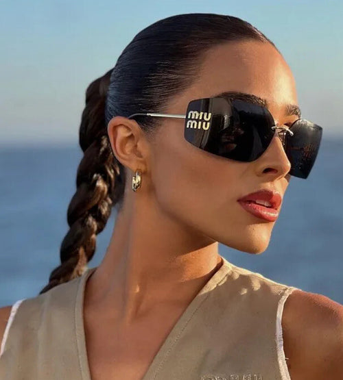 Stylish oversized Miu Miu sunglasses